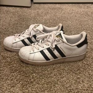 Adidas Superstar White Black Sneakers